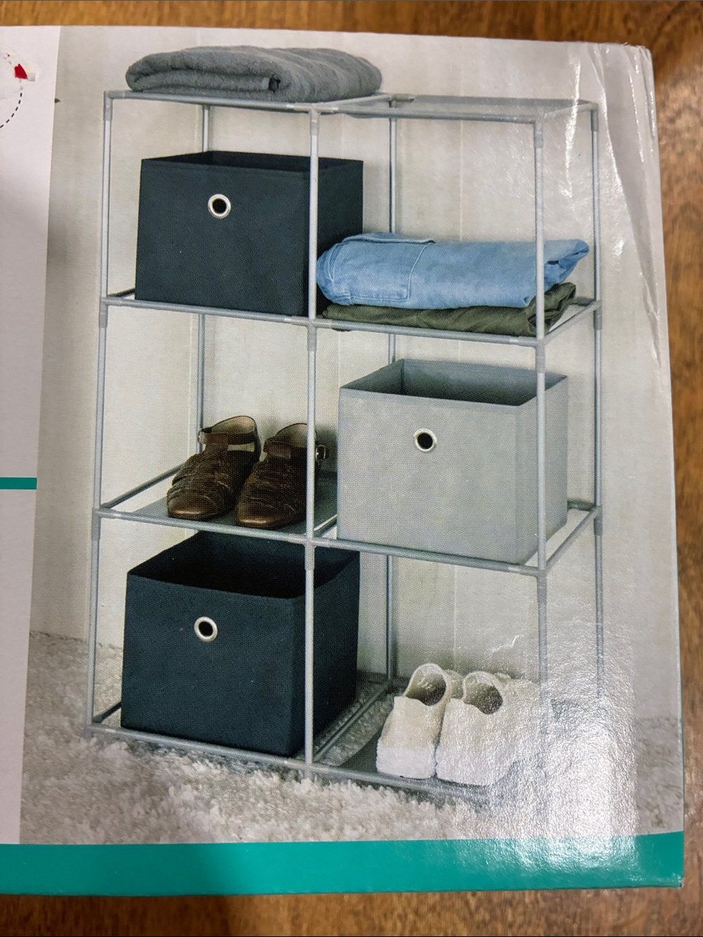 6-Cube Storage Rack – White - Picture 3 of 4